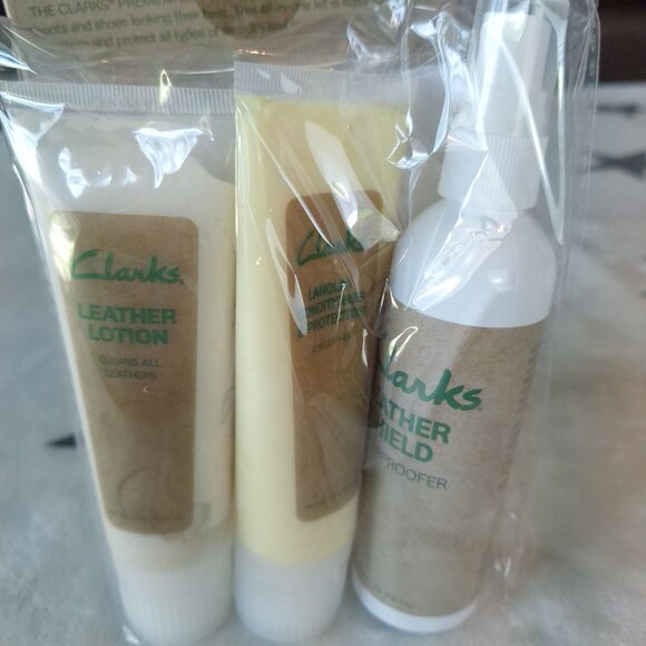 Clarks Premium Leather Care Kit Boxed Gift Set Complete Care All Leathers SEALED - Picture 7 of 11